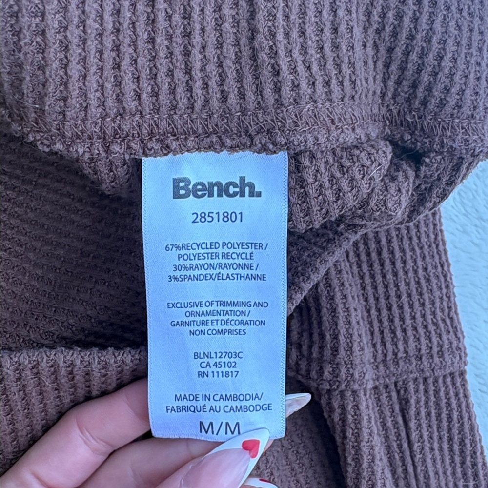Bench Waffle Knit Cargo Joggers – Textured Loungecore | Size Medium - Picture 6 of 8